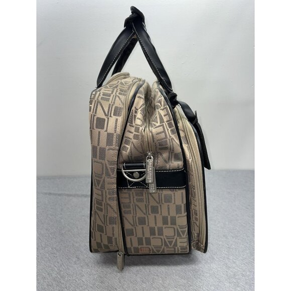 Kenneth Cole Reaction Beige 17" Under seat Rolling Carry On Laptop Bag Wheels - Picture 5 of 16